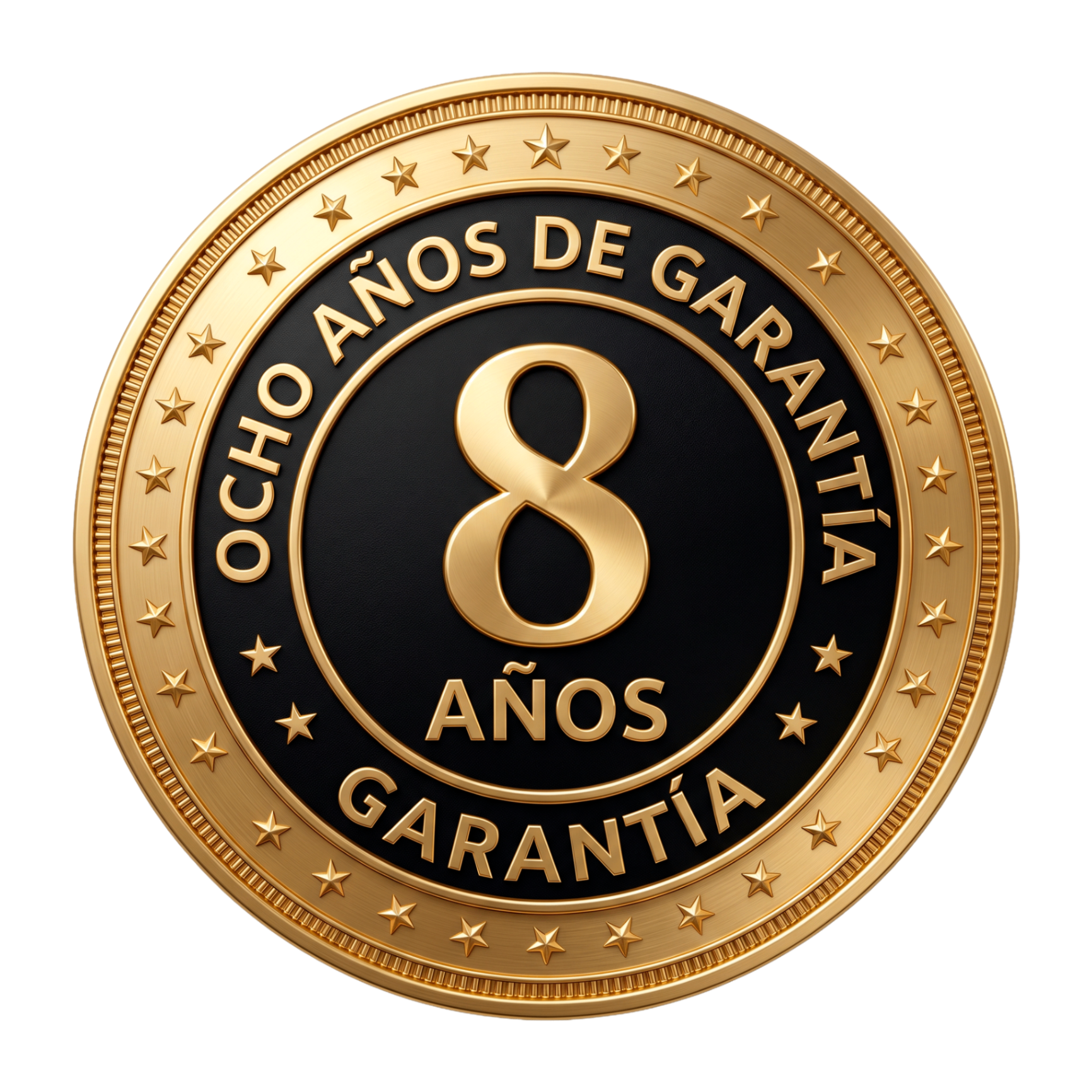 Insignia de 8 años de garantía
